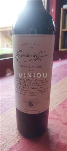 Rượu vang Rouge sec Escorihuela Gascón 2019 Argentina Mendoza Không được chỉ định