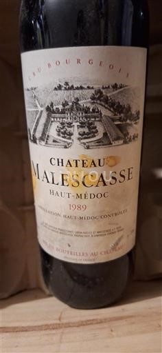 Bordeaux Haut-Médoc Château MALESCASSE 1989