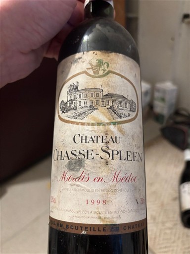 Burdeos Moulis-en-Médoc Cru Bourgeois Exceptionnel Château Chasse-Spleen 1998