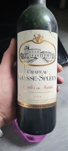 Burdeos Moulis-en-Médoc Cru Bourgeois Exceptionnel Château Chasse-Spleen 1998