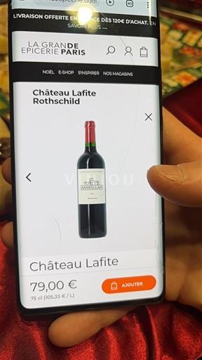 Bordeaux Pauillac Grand Cru Château Lafite Rothschild Niet-geïntegreerd
