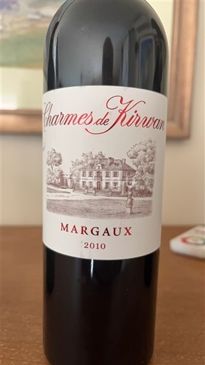 Bordeaux Margaux Charmes de Kirwan 2010