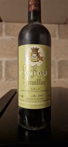 Bordeaux Pauillac La Rose Pauillac 2007