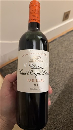 Bordeaux Pauillac Grand Cru Château Haut-Bages Libéral 2014