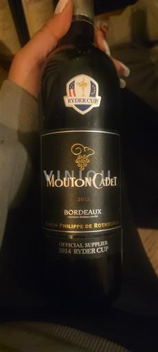 Bordeaux Baron Philippe de Rothschild Mouton Cadet 2012