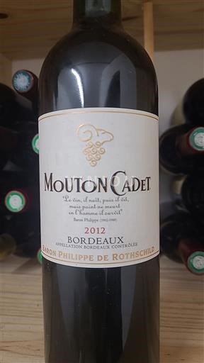 Bordeaux Baron Philippe de Rothschild Mouton Cadet 2012