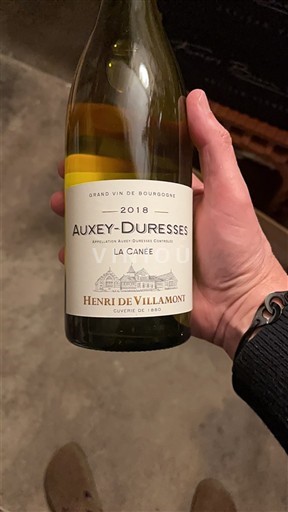 Burgundsko Auxey-Duresses Henri de Villamont La Canée 2018