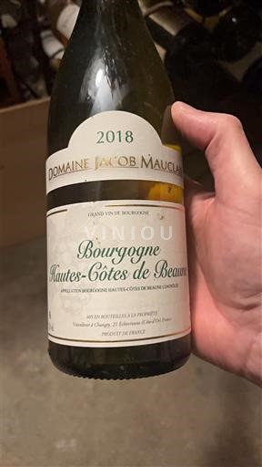 Burgundi Määrittelemätön Domaine Jacob Mauclair 2018