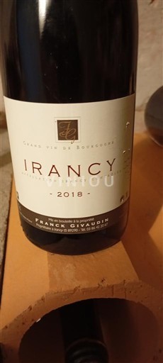 Borgogna Irancy Franck Givaudin 2018