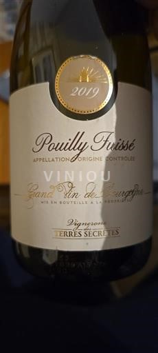 Burgundy Pouilly-Fuissé Vignerons des Terres Secrètes 2019