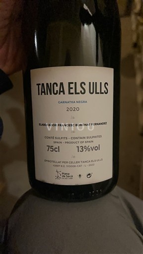 Katalonien Pla de Bages Tanca Els Ulls Garnatxa Negra 2020