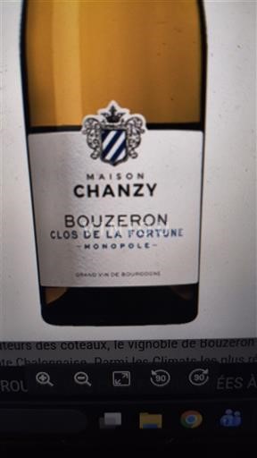 Burgundy Bouzeron Maison Chanzy Clos de la Fortune Monopole 2023