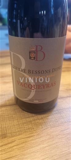 Rona dolina Vacqueyras Bessons Dupet Réserve 2023