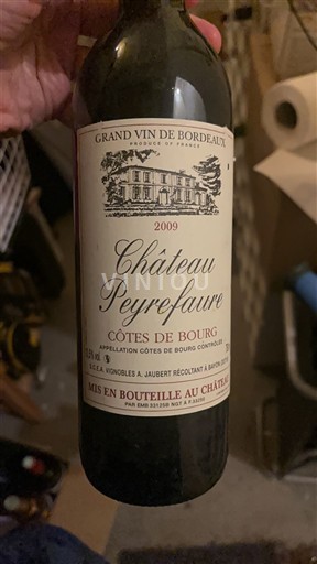 Burdeos Côtes-de-bourg Château Peyrefaure 2009