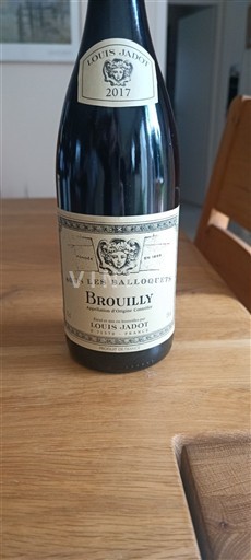 Beaujolais Brouilly Louis Jadot Sous Les Balloquets 2017