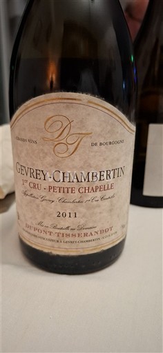 Borgogna Gevrey-Chambertin Premier Cru Dupont-Tisserandot Petite Chapelle 2011
