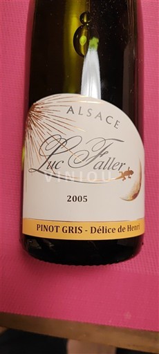 Elsass Luc Faller Pinot gris - Délice de Henri 2005