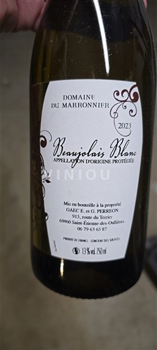 Beaujolais Määrittelemätön Domaine Marronnier 2023