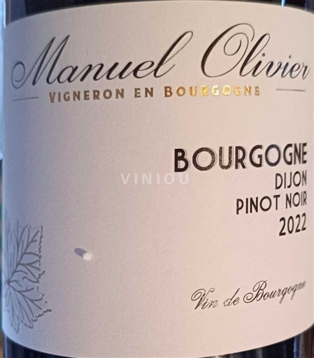 Borgonha Manuel Olivier Dijon Pinot Noir 2022