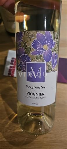 Vin Blanc sec Originelles M Création des Elles 2023 France Vallée de la Loire Vienne IGP