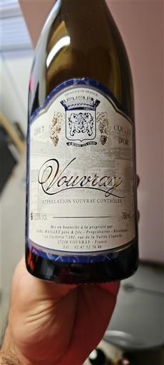 Loiren laakso Vouvray Domaine Maillet Coulée d'Or 2017