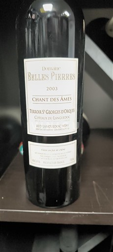 Languedoque Coteaux do Languedoc Domaine Belles Pierres Chant des Âmes 2003