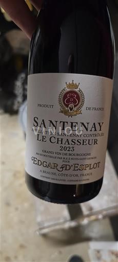 Burgundy Santenay Edgar d'Esplot Le Chasseur 2023