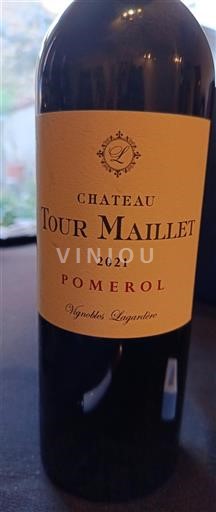 Bordeaux Pomerol Château Tour Maillet 2021