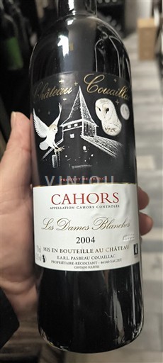 Sydväst Cahors Château Couillac Les Dames Blanches 2004