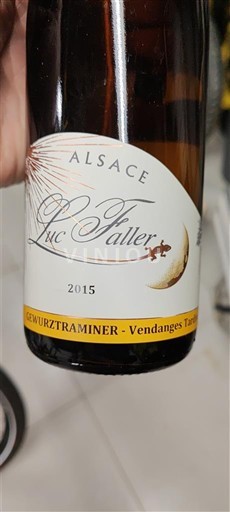 Elsass Vendanges Tardives Luc Faller Gewurztraminer - Vendanges Tardives 2015