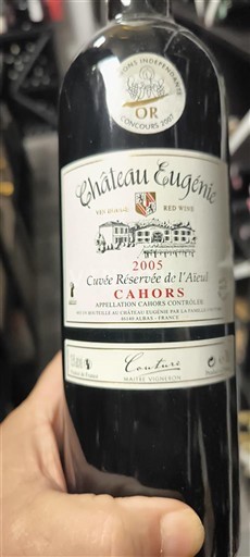 Sud-Ouest Cahors Château Eugénie Réservée de l'Aïeul 2005