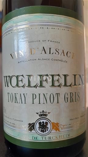 Alsace Woelfelin Tokay Pinot Gris Non-Vintage