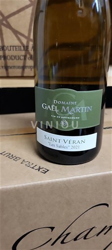 Bourgogne Saint-Véran Domaine Gaël Martin Les Sables 2021
