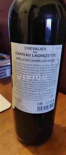 Sud-Ouest Cahors Château Lagrézette Chevalier du Château Lagrézette 2021