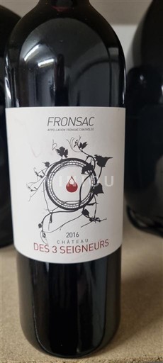 Bordeaux Fronsac Château S 3 Seigneurs 2016
