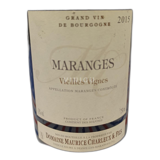 Borgoña Maranges Domaine Maurice Charleux & Fils Vieilles Vignes 2015