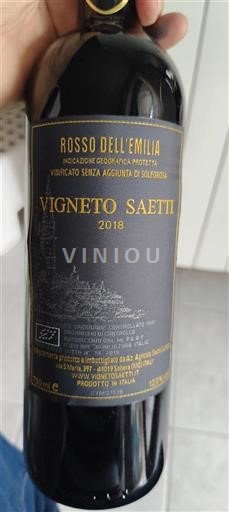 Emilia-Romaña No especificado Vigneto Saetti 2018