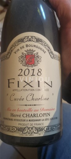 Burgundy Fixin Hervé Charlopin Charline 2018