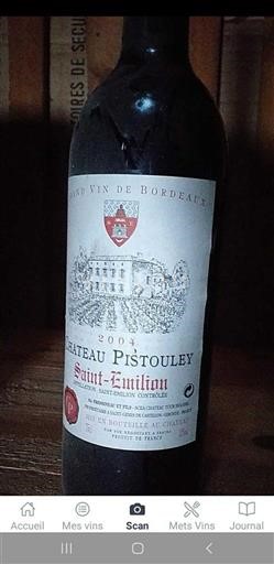 Bordeaux Saint-Émilion Château Pistouley 2005