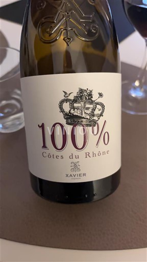 Valle del Ródano Côtes del Ródano Xavier 100% 2020