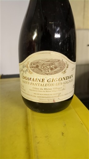 Rhônen laakso Côtes-du-rhône-villages Domaine Gigondan Ei vuosikertaa