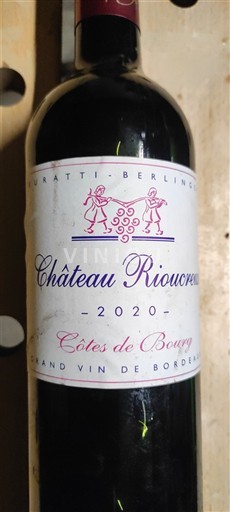 Burdeos Côtes-de-bourg Château Rioucreux 2020
