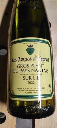 Loiredalen Gros-plant-du-pays-nantais Les Forges d'Argent 2022