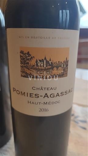 Bordeaux Haut-Médoc Château Pomies-Agassac 2016 2016