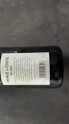 Languedoc y Rosellón País de Oc Prince de Coste Blanc Sin añada