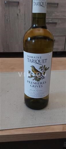 Sudoeste Côtes de Gascogne Domaine Tariquet Premières Grives Sin añada