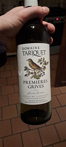 Zuidwest-Frankrijk Côtes de Gascogne Domaine Tariquet Premières Grives Niet-geïntegreerd