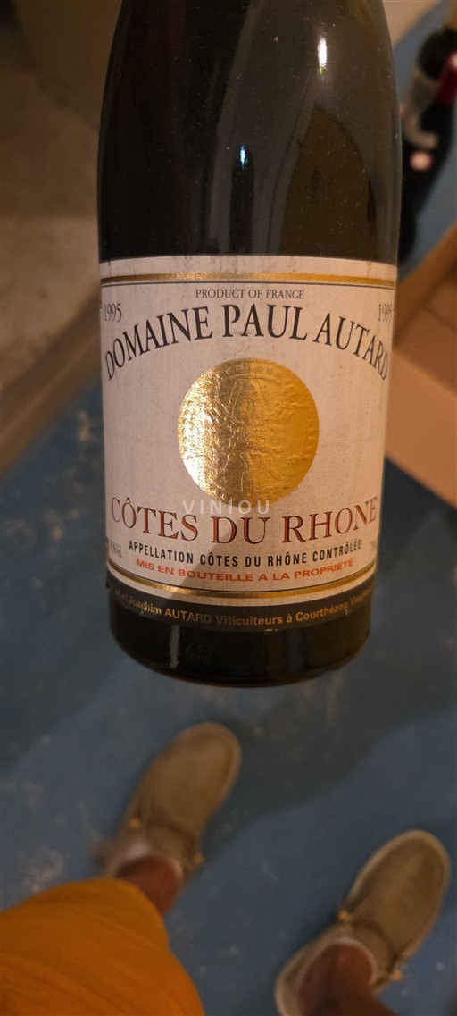 Vallée du Rhône Côtes-du-rhône Domaine Paul Autard 1995
