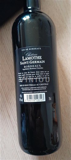 Bordeaux Château Lamothe Saint-Germain Neleten.