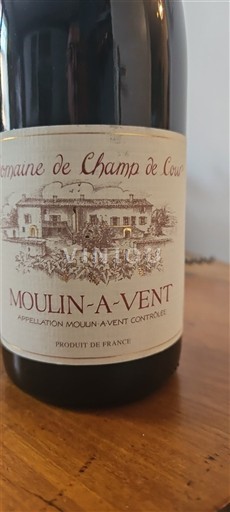 Beaujolais Moulin-à-vent Domaine Champ de Cour Ikke årgangsbestemt